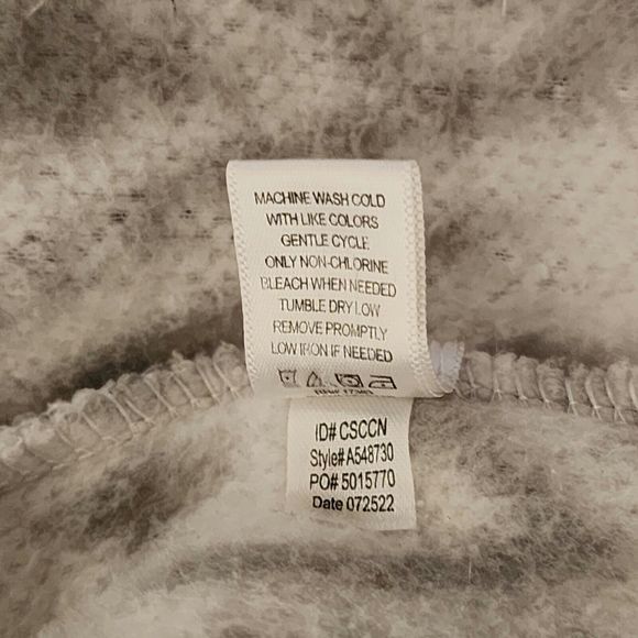 UGG Koolaburra Womens Sherpa Sweatshirt Gray White Scandinavian Pattern Size M - Picture 5 of 8